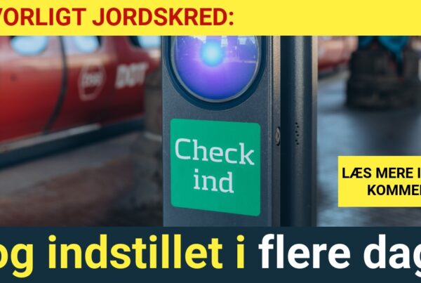 LIGE NU: Tog indstillet i flere dage grundet alvorligt jordskred