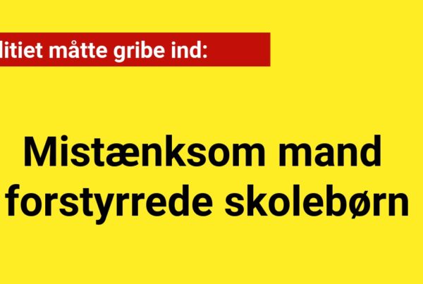Politiet måtte gribe ind