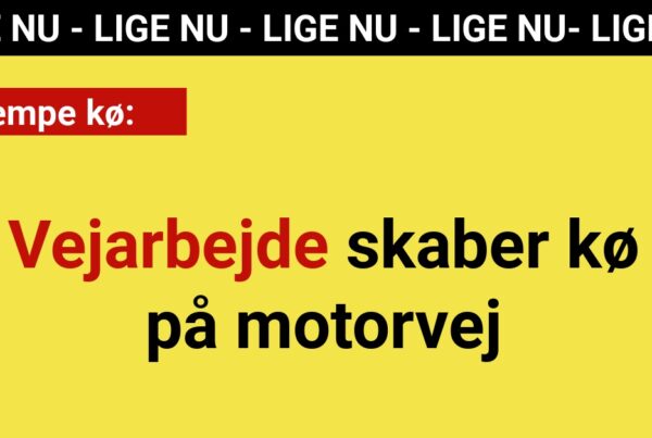 LIGE NU: Vejarbejde skaber kø på motorvej - Nyhed24.dk