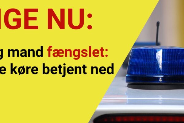 Ung mand fængslet: Ville køre betjent ned - 112