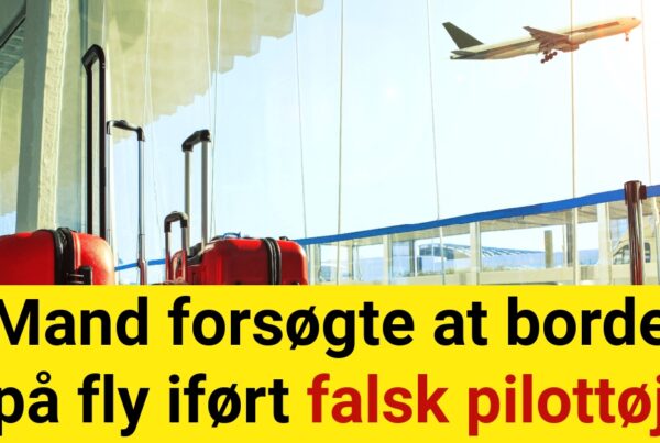 Mand forsøgte at borde på fly iført falsk pilottøj