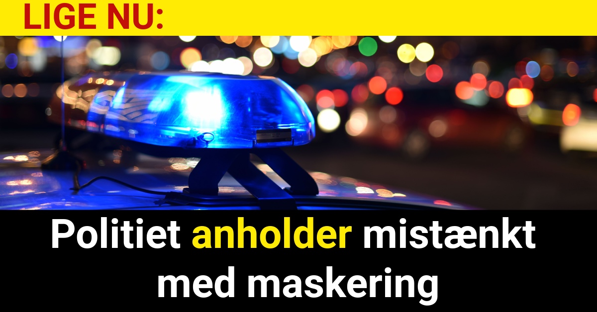 Politiet anholder mistænkt med maskering - Krimi