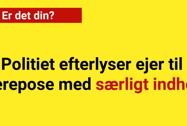 Politiet efterlyser ejer til bærepose med særligt indhold: Er det din?