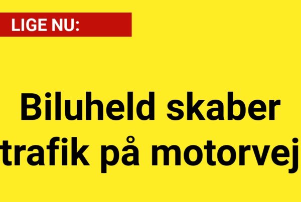 LIGE NU: Biluheld skaber trafikproblemer på motorvejen
