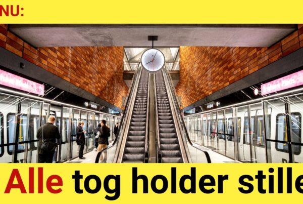 LIGE NU: Alle tog holder stille - Ingen tidshorisont
