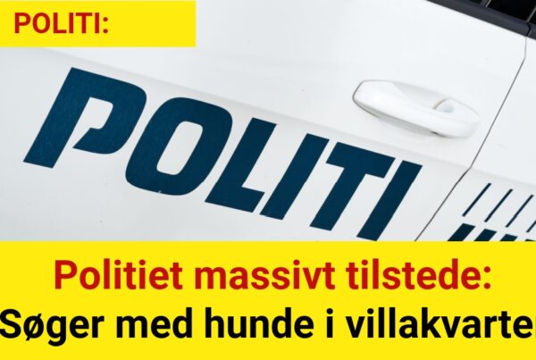 Politiet massivt tilstede: Søger med hunde i villakvarter - 112