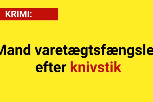 Mand varetægtsfængslet efter knivstik - Krimi