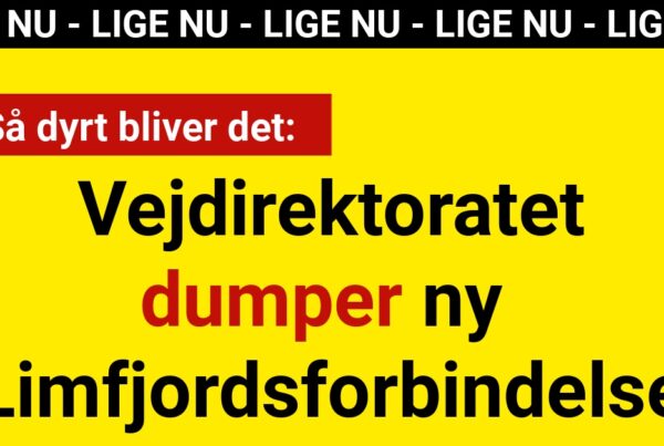 LIGE NU: Vejdirektoratet dumper ny Limfjordsforbindelse