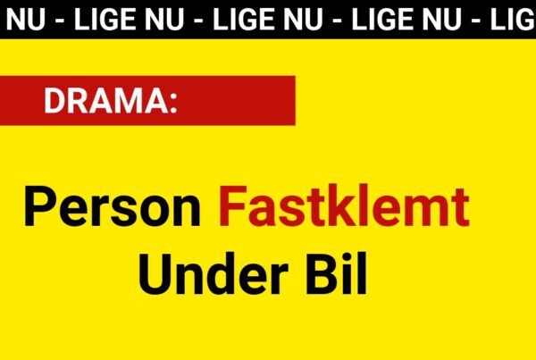 DRAMA: Person Fastklemt Under Bil - 112