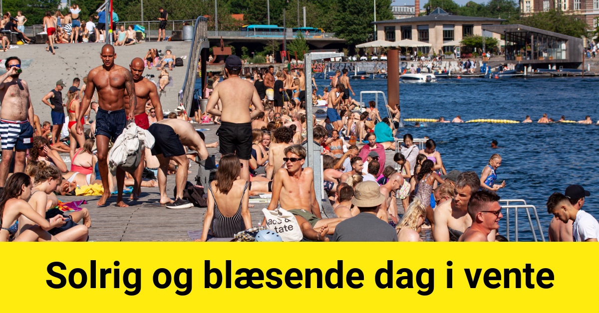 Solrig og blæsende dag i vente - Vejr