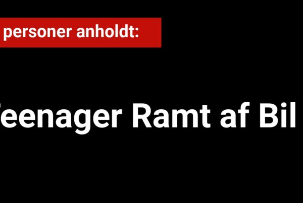 Teenager Ramt af Bil - 112