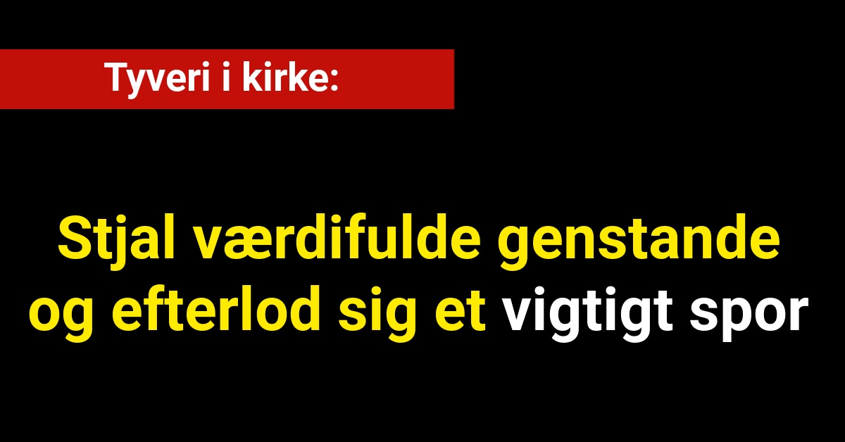 Tyveri i kirke: