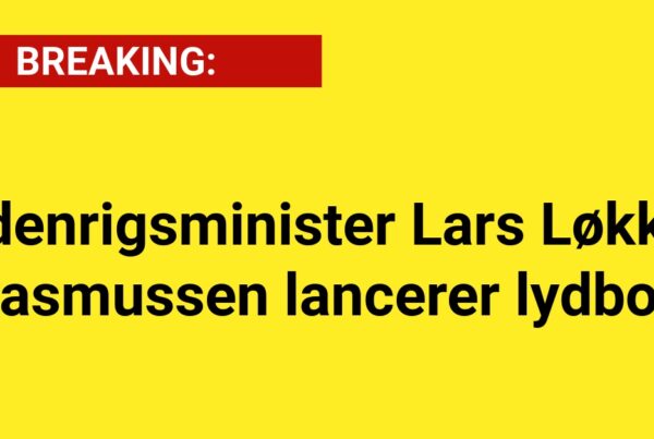 Udenrigsminister Lars Løkke Rasmussen lancerer lydbog