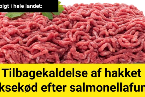 Tilbagekaldelse af hakket oksekød efter salmonellafund