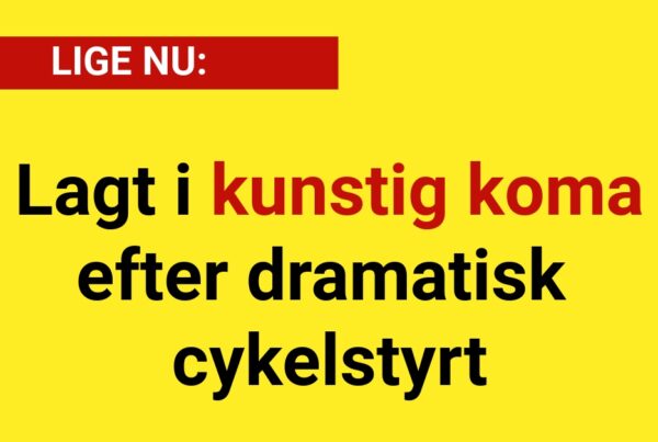 LIGE NU: Lagt i kunstig koma efter dramatisk cykelstyrt - Nyhed24.dk