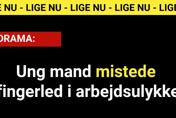 Ung mand mistede fingerled i arbejdsulykke - 112