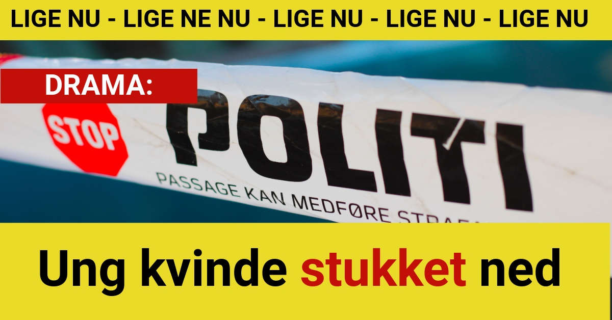 DRAMA: Ung kvinde stukket ned - 112