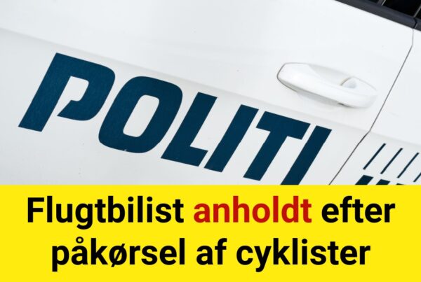 Flugtbilist anholdt efter påkørsel af cyklister - 112