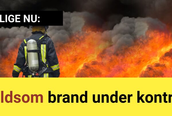 LIGE NU: Voldsom brand under kontrol - 112