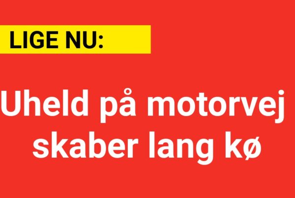 LIGE NU: Uheld på motorvej skaber lang kø