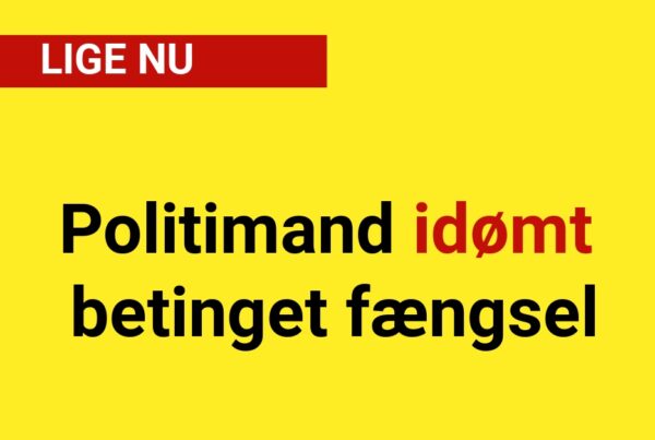 Politimand idømt betinget fængselsstraf