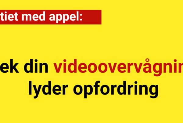 Politiet med appel: Tjek din videoovervågning lyder opfordring
