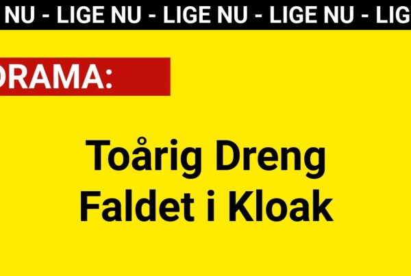 DRAMA: Toårig Dreng Faldet i Kloak
