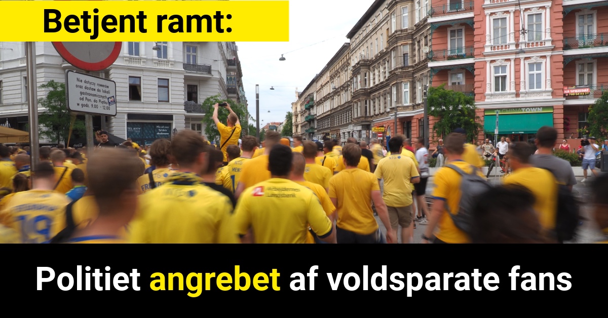 Politiet angrebet af voldsparate fans - 112