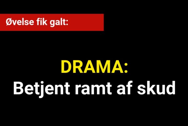 DRAMA: Betjent ramt af skud - 112