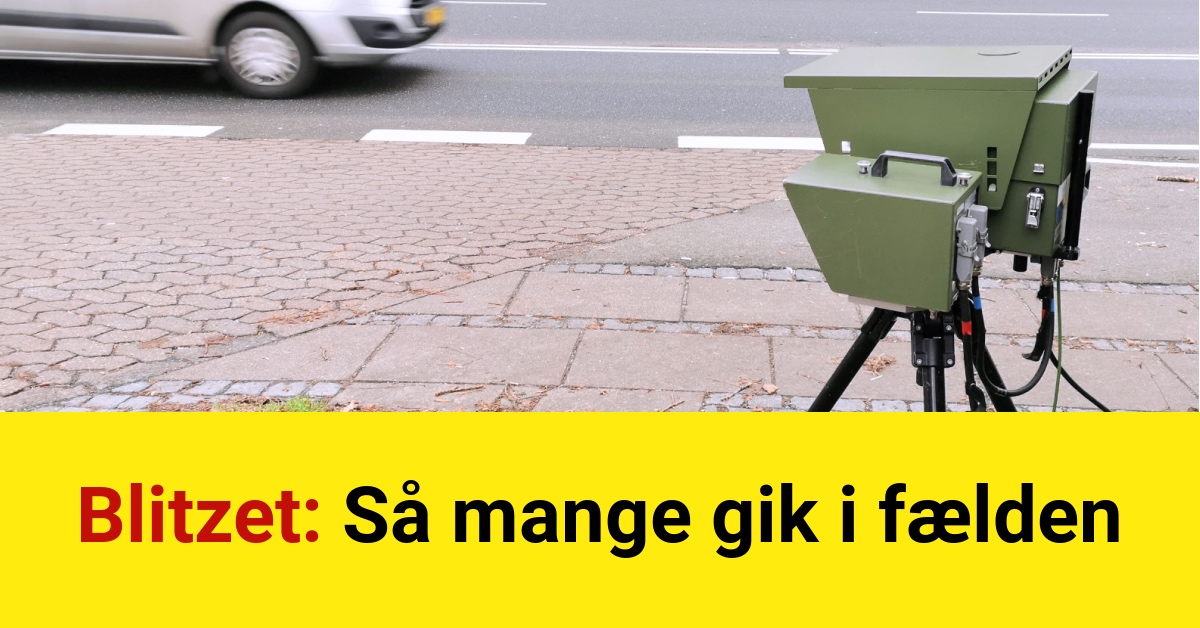 Blitzet: Så mange gik i fælden