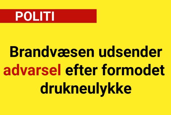 Brandvæsen udsender advarsel efter formodet drukneulykke - 112