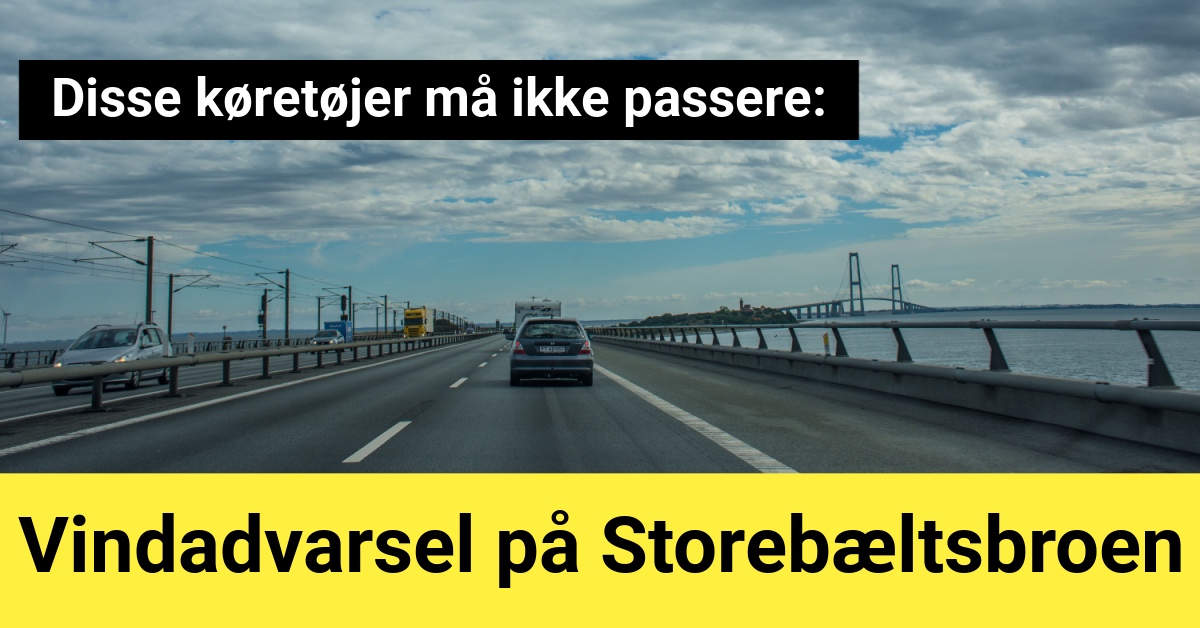 Disse køretøjer må ikke passere