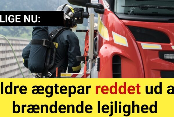 LIGE NU: Ældre ægtepar reddet ud af brændende lejlighed