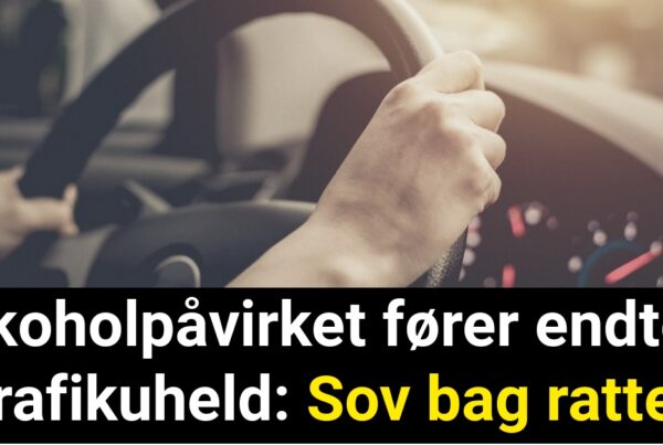 Alkoholpåvirket fører endte i trafikuheld: Sov bag rattet