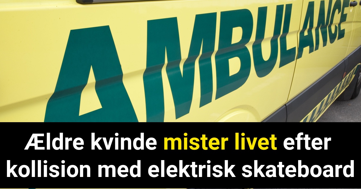 Tragisk tab: Ældre kvinde mister livet efter kollision med elektrisk skateboard