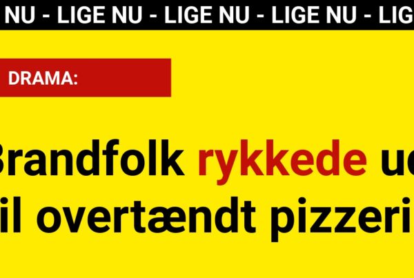 Brandfolk rykkede ud til overtændt pizzeria - 112