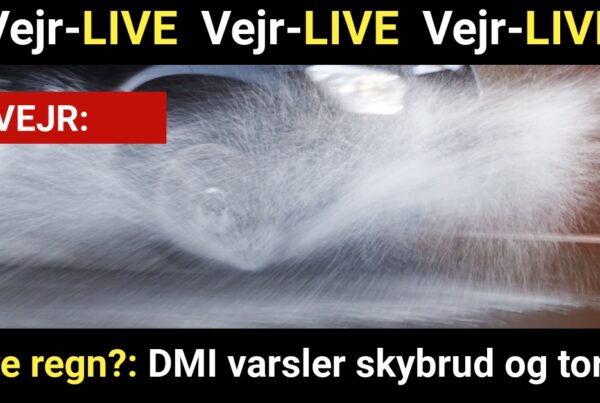 Mere regn?: DMI varsler skybrud og torden