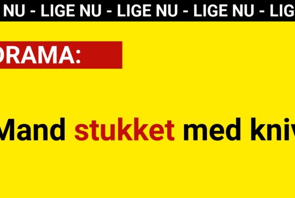 LIGE NU: Mand stukket med kniv - 112