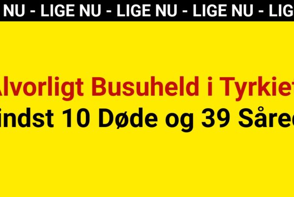 Alvorligt Busuheld i Tyrkiet: Mindst 10 Døde og 39 Sårede