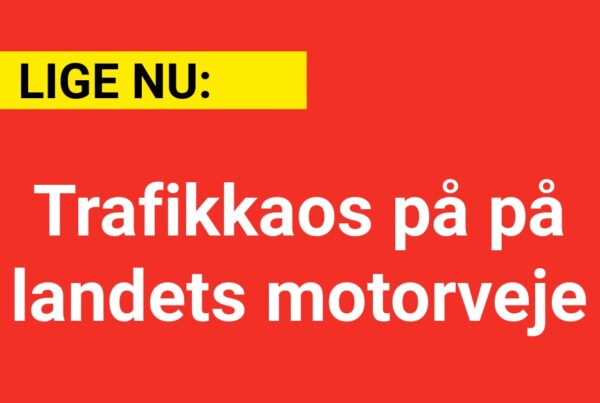 Trafikkaos på på landets motorveje