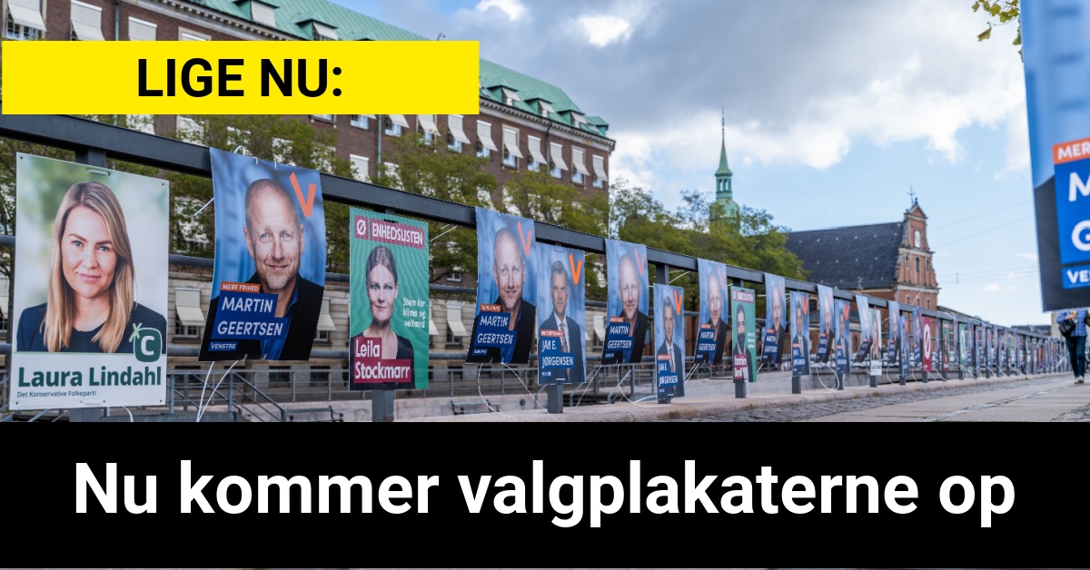 Nu kommer valgplakaterne op