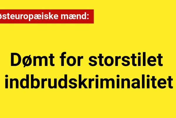 Tre østeuropæiske mænd dømt for storstilet indbrudskriminalitet