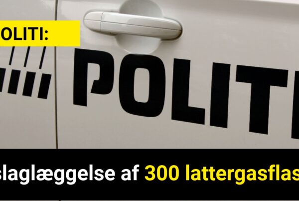Politi: Beslaglæggelse af 300 lattergasflasker