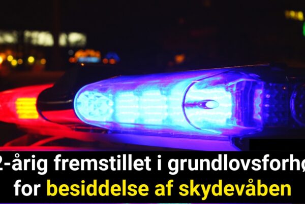 22-årig fremstillet i grundlovsforhør for besiddelse af skydevåben