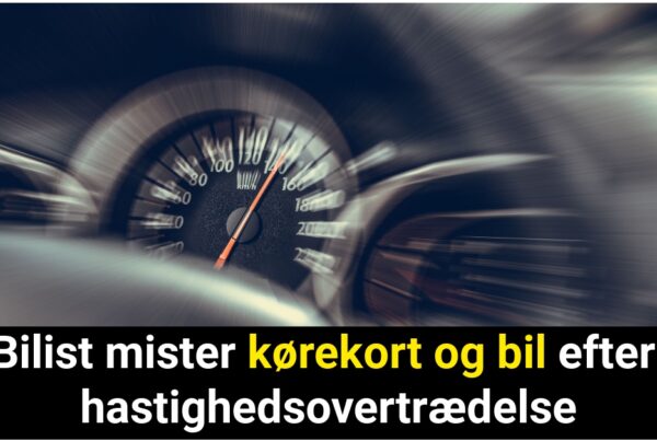 Bilist mister kørekort og bil efter hastighedsovertrædelse