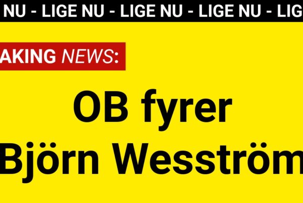 BREAKING: OB fyrer Björn Wesström