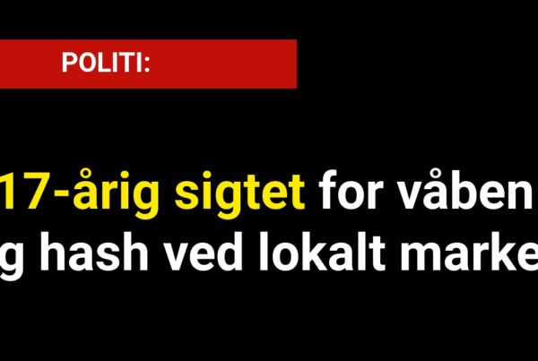 17-årig sigtet For våben og hash ved lokalt marked