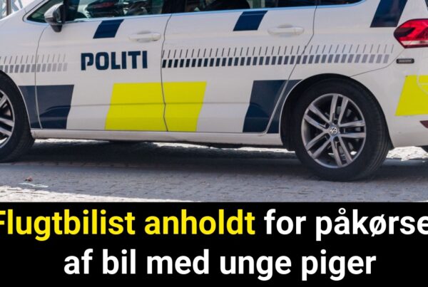 Flugtbilist anholdt for påkørsel af bil med unge piger