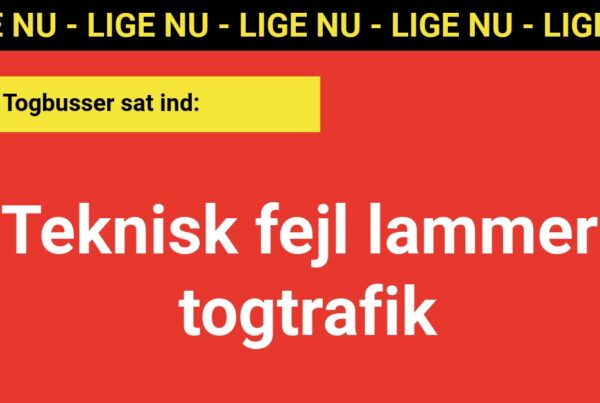 Teknisk fejl lammer togtrafik - Togbusser sat ind