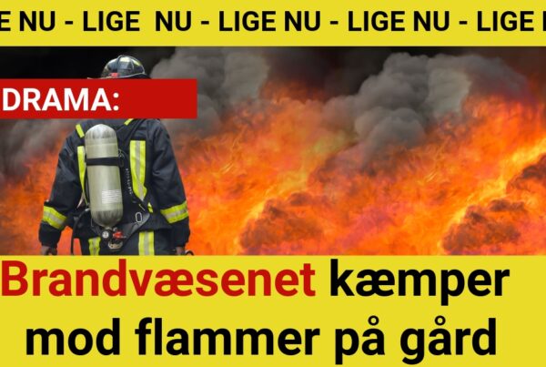 LIGE NU: Brandvæsenet kæmper mod flammer på gård